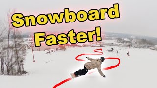 How to Snowboard FASTER Beginner Guide [upl. by Caplan99]