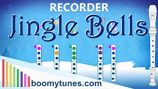 Jingle Bells  RECORDER Play AlongHow to Play [upl. by Aynna733]