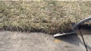 How to Edge Grass Along A Sidewalk or Walkway Quickly and Cheaply [upl. by Eneloc33]