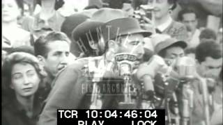 Fidel Castro makes speech Film 91112 [upl. by Eddana]