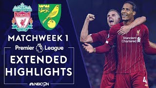 Liverpool v Norwich City  PREMIER LEAGUE HIGHLIGHTS  8919  NBC Sports [upl. by Martinez794]