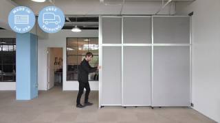 Versare Operable Wall Sliding Room Divider [upl. by Shaner296]