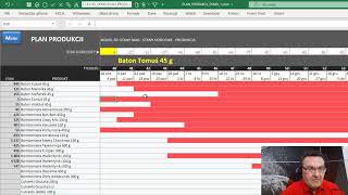 Excel Planowanie Produkcji [upl. by Nim337]