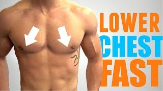 3 Exercises to get a MUSCULAR Lower Chest FAST [upl. by Tnecillim]