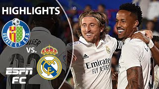 Getafe vs Real Madrid  LaLiga Highlights  ESPN FC [upl. by Budd868]