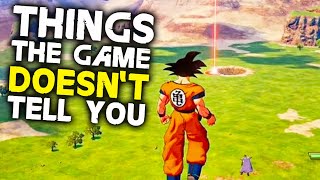 Dragon Ball Z Kakarot  10 Things The Game Doesnt Tell You [upl. by Dail]