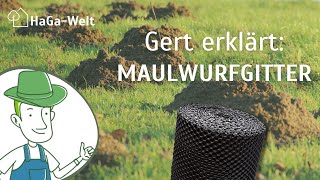 Gert erklärt  Maulwurfgitter Maulwurfsperre Maulwurfschutz im Garten [upl. by Biamonte]