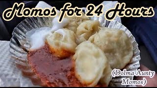 I ONLY ATE MOMOS FOR 24 HOURS  Delhi Food [upl. by Noemys]