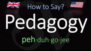 How to Pronounce Pedagogy CORRECTLY Meaning amp Pronunciation [upl. by Enaelem718]