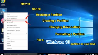 How to Create a Partition on Windows 10 [upl. by Jemma133]