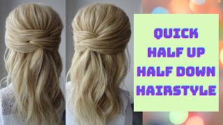 Quick half up half down hairstyle [upl. by Valentin]