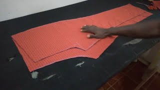 HOW TO CUT A TROUSER STEP BY STEP BACK AND FRONT [upl. by Schapira]