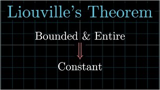 Liouvilles theorem  Complex Analysis [upl. by Eimma534]