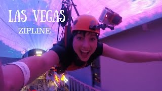 Downtown Las Vegas Zipline  Slotzilla [upl. by Asira]