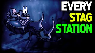 Every Stag Station in Hollow Knight  Detailed Guide [upl. by Nosduj522]