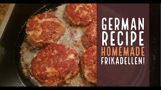 quotHow to Make Authentic German Frikadellen  Traditional Flat Meatballs Recipequot [upl. by Aerdnna780]