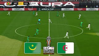 🔴MAURITANIA vs ALGERIA LIVE ⚽ AFRICA CUP of NATIONS 2023 GROUP STAGE ⚽Football Gameplay PES 2021 [upl. by Maisie]