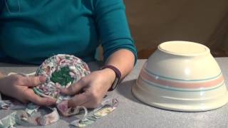 Make a Rag Basket using a Modified Squaw stitch  No glue no sewing maching [upl. by Mcroberts]