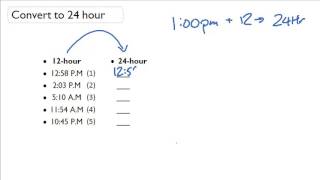 How to Convert 24 Hour Time to 12 Hour Time [upl. by Forward353]