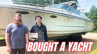 15000 YACHT RESTORATION  25 Year Old Iowa Men Buy A Yacht  1992 SEA RAY 380 SUN SPORT [upl. by Annaeg]