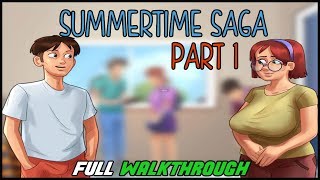 Summertime Saga  FULL WALKTHROUGH  145  Part 1 [upl. by Ed]