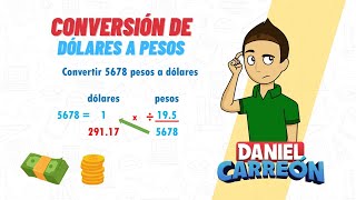 CONVERSIÓN DE PESOS A DOLARES Super facil  Para principiantes [upl. by Jobyna614]