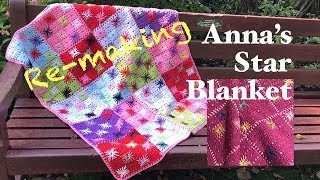 Ophelia Talks about CROCHETING ANNAS STAR BLANKET [upl. by Birgit521]