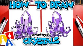 How To Draw Amethyst Crystals [upl. by Cristabel]