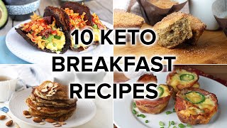 10 Keto Breakfast Recipes that ARENT Just Eggs [upl. by Zehe]