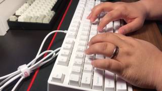 Mechanical Typing Sounds Cherry MX Silent Red on Filco Majestouch 2 HAKUA [upl. by Tireb]