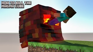 minecraft  How to kill a magma cube softbody simulation [upl. by Fabiolas44]