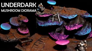 Making an Underdark Mushroom Diorama with HOTGLUE  Quick Build [upl. by Sanjay]