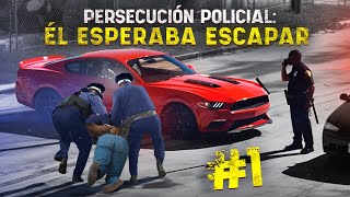 Persecución policial Él esperaba escaparse 1 [upl. by Ayatahs]