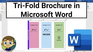 Make a Trifold Brochure in Word [upl. by Winterbottom]