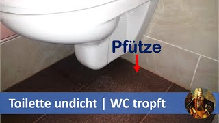 Toilette undicht  WC tropft [upl. by Olmsted475]