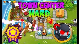 Bloons TD 6  Town Center Hard Walkthrough [upl. by Fennell]