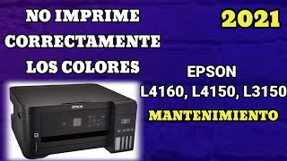 Impresora Epson L4160 no imprime correctamente  Como reparar impresor Epson L4160 L4150 [upl. by Eibmab]