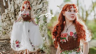 Making a Secret GardenInspired Dress [upl. by Hassadah]