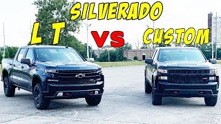 Silverado LT Vs Custom trim level DIFFERENCES explained [upl. by Sears]