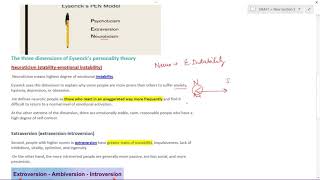 Eyesencks Theory of Personality [upl. by Chill465]