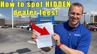 9 fees to NEVER pay a car dealership Tips on car buying how to negotiate and how to buy a car [upl. by Ahsinit]