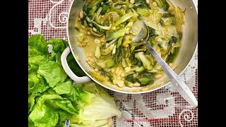 Sauteed Escarole and Cannellini Beans Rossellas Cooking With Nonna [upl. by Nelle]