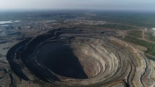 Siberias Diamond Mines Leave Gaping Holes In The Planet [upl. by Ariayek]