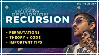 Recursion  Permutations Theory  Code  Tips [upl. by Eatton]