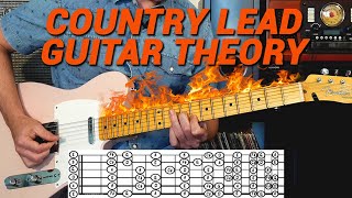 Country Lead Guitar Theory  Understand How to Improvise Country Guitar Solos [upl. by Ziladnerb]