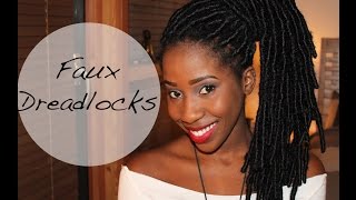 HOW TO GET FAUX DREADLOCKS TUTORIAL  AdannaDavid [upl. by Dustie]