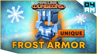 FROST ARMOR UNIQUE Full Guide amp Where To Get It in Minecraft Dungeons Creeping Winter DLC [upl. by Adian]