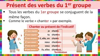 Le présent des verbes du 1er groupe [upl. by Becht355]