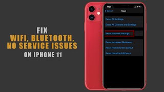 What Happens If You Reset Network Settings on iPhone 11  Fix WiFi Bluetooth No Service Issues [upl. by Eudocia74]