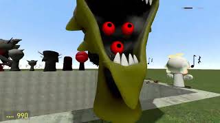 SPARTAN KICKING BIG HOLE MR SUN FUN COMPUTER TREE SPONGEBOB MISS SPRUNKI FAMILY in Garrys Mod [upl. by Erika589]